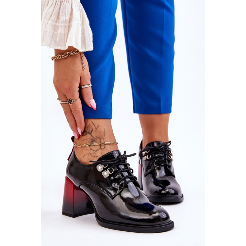 S.Barski Muodikkaat mustat korkokengät Darren 1