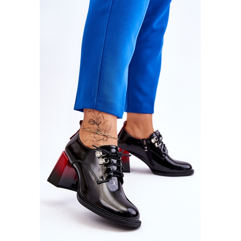 S.Barski Muodikkaat mustat korkokengät Darren 2