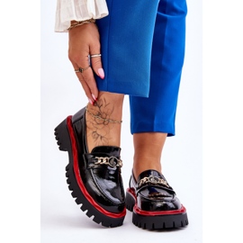 S.Barski Lakattu alusta Loafers Musta Ronin 1