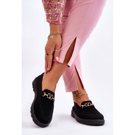 Naisten Slip-On lenkkarit, joissa koristelu Musta Alena 2