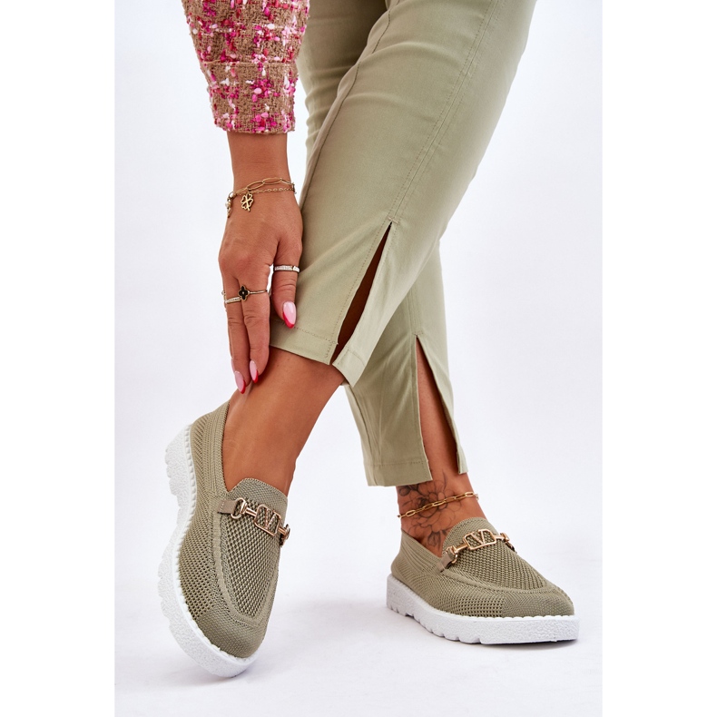 Naisten lenkkarit, joissa on koristelu Vihreä Alena 1