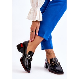 S.Barski Mukavat matalakorkoiset pumput, musta Valenti 2