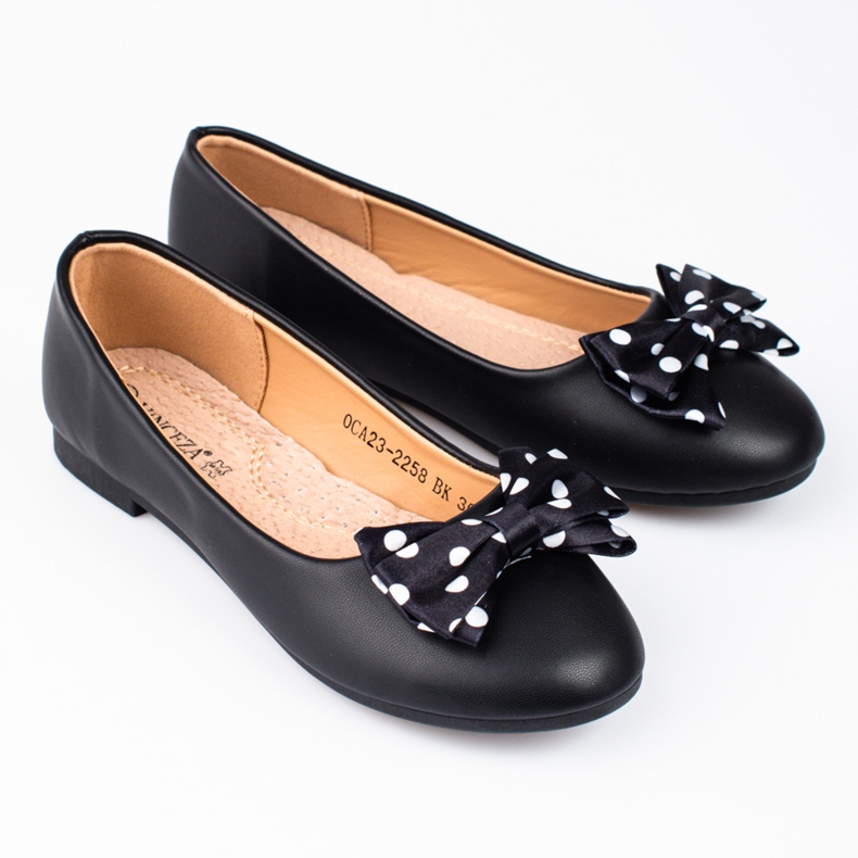 Tyttöjen balerina Vinceza mustalla rusetilla 1