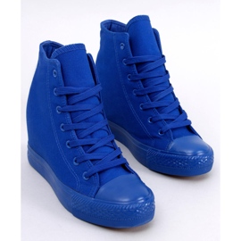 BM Parks Blue Ankle Wedge -lenkkarit tummansininen sininen 2