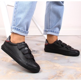 Big Star LL274A208 mustat ekologiset nahkalenkkarit tarranauhalla 2