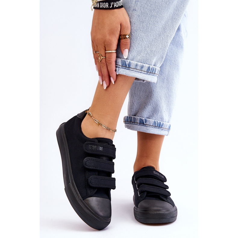 Klassiset tekstiililenkkarit tarranauhalla Big Star LL274A204 musta 1