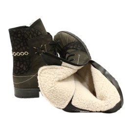 Naisten lämpimät nahkakengät Maciejka Oliivi 03961-24 vihreä 6