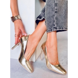 BM Karen L. GOLD naisten korkokengät kultainen 1