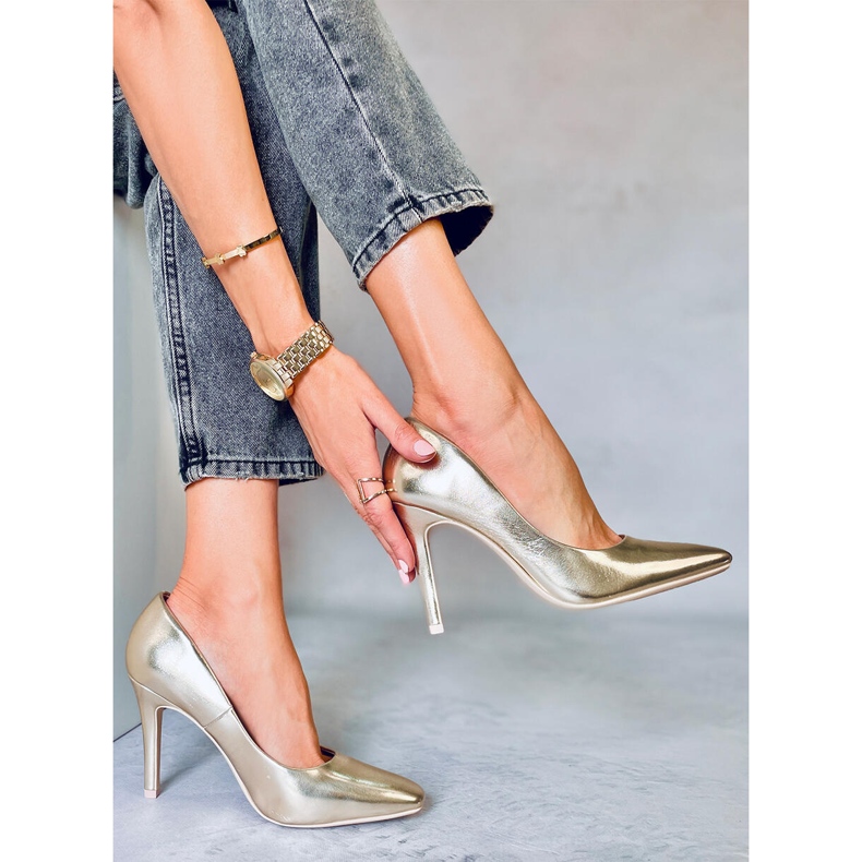 BM Karen L. GOLD naisten korkokengät kultainen 2