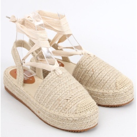 Naisten sandaalit espadrillit Seila Beige 1