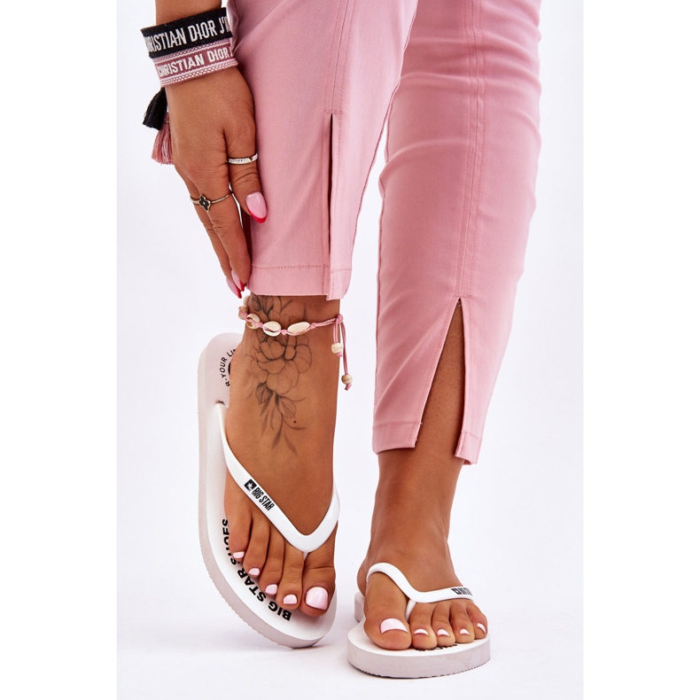 Mukavat Big Star -varvastossut LL274795 valkoinen 1