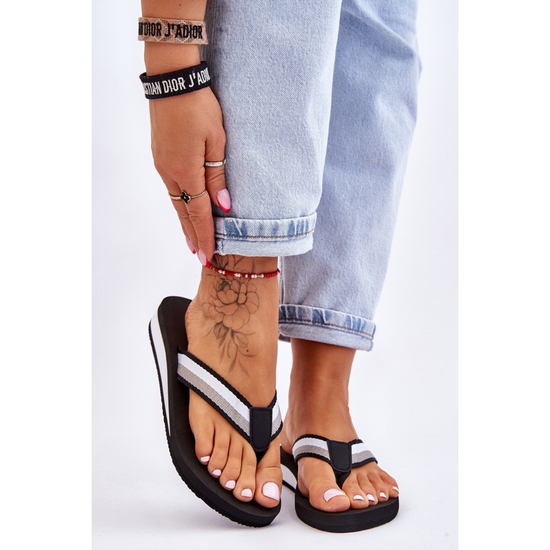 Naisten Big Star Platform varvastossut LL274781 musta 1