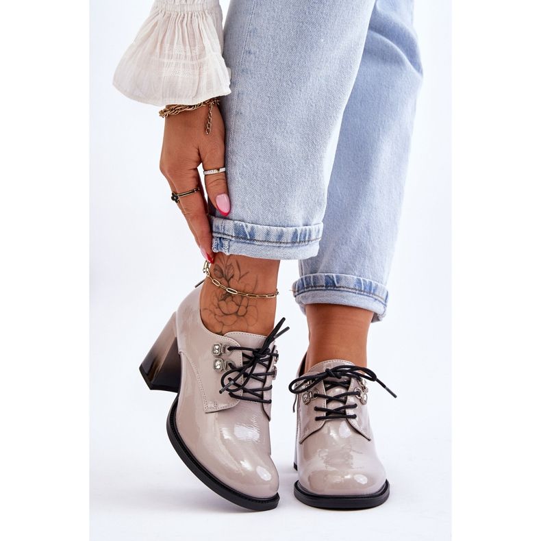 S.Barski Muodikkaat korkokengät vaaleanharmaa Darren 1