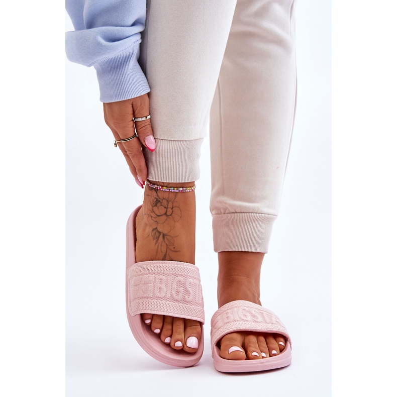 Naisten muodikkaat Big Star -tossut LL274A157 vaaleanpunainen 1