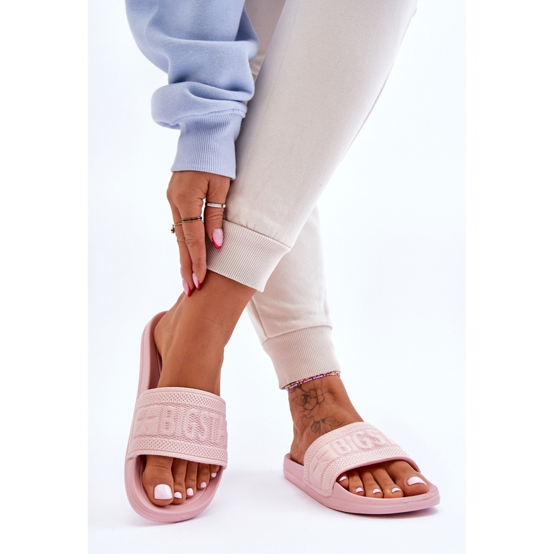 Naisten muodikkaat Big Star -tossut LL274A157 vaaleanpunainen 2