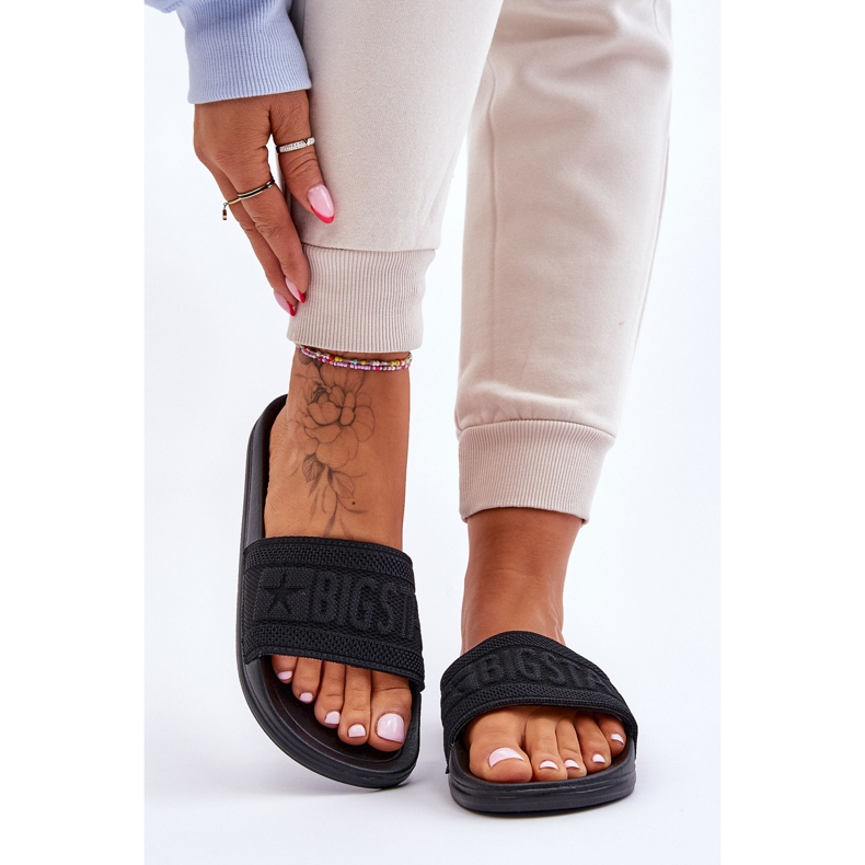 Naisten muodikkaat Big Star -tossut LL274A158 musta 1