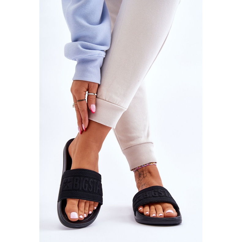 Naisten muodikkaat Big Star -tossut LL274A158 musta 2