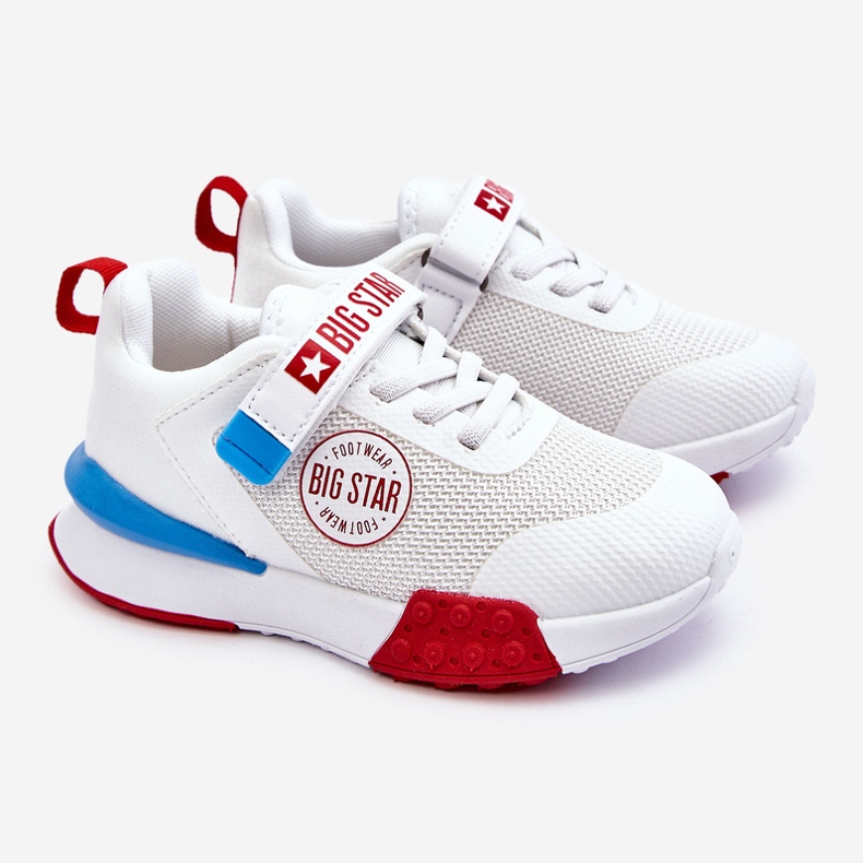 Matalat lasten urheilukengät Memory Foam System Big Star LL374213 Valkoinen 1