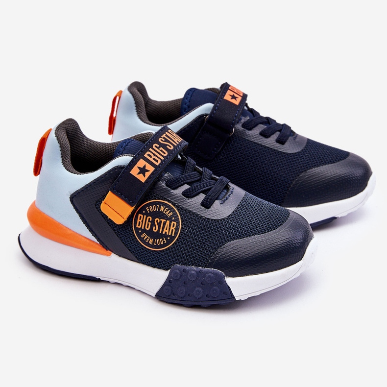 Matalat lasten urheilukengät Memory Foam System Big Star LL374215 tummansininen 1