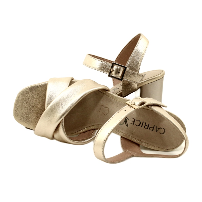 Caprice naisten sandaalit 9-28302-20 969 kultaa, metallia kultainen 5