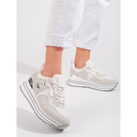 W. Potocki Naisten nauhalliset lenkkarit Potocki valkoinen 1