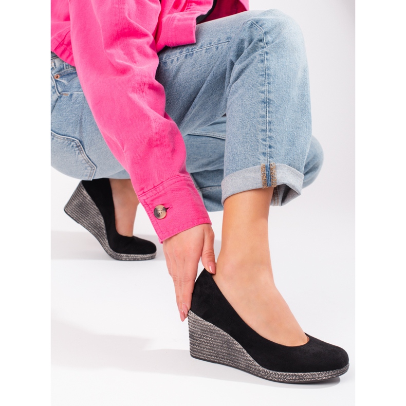 W. Potocki Naisten mustat kiilapumput Potocki 2