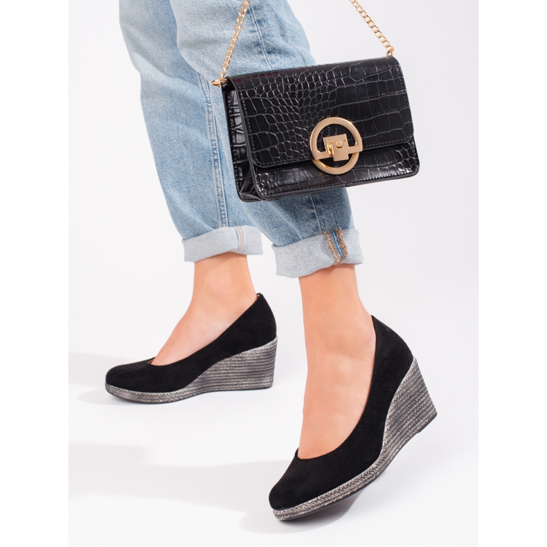 W. Potocki Naisten mustat kiilapumput Potocki 1