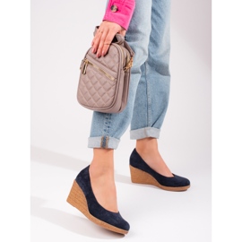 W. Potocki Naisten laivastonsiniset kiilapumput Potockilta laivastonsininen sininen 1