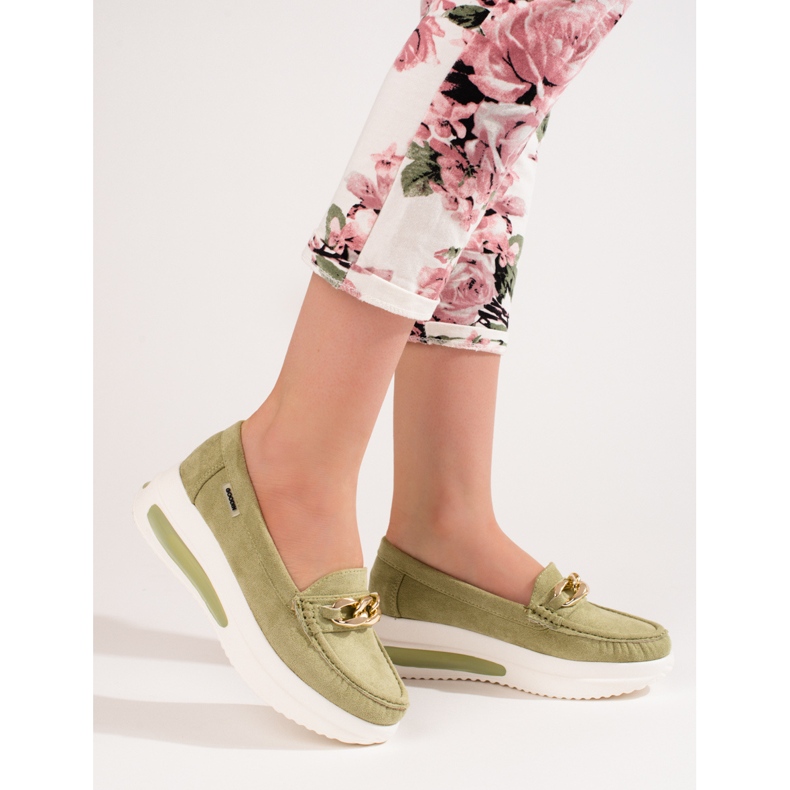 Naisten vihreät Shelovet-leipähousut 1