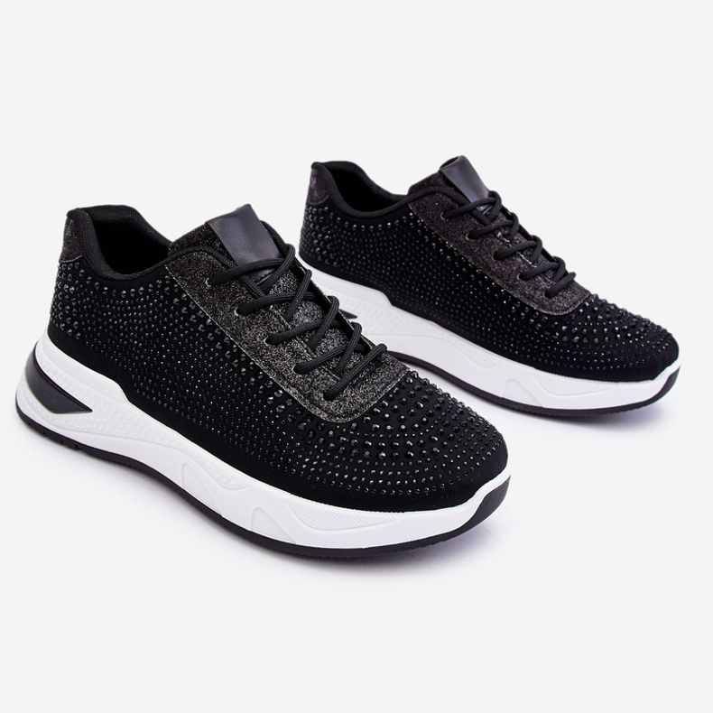 Naisten tennarit, joissa on zirkonia, musta Raiden 1