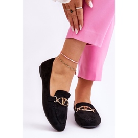 Vinceza Mustat Reed Suede -loaferit koriste-elementeillä 1