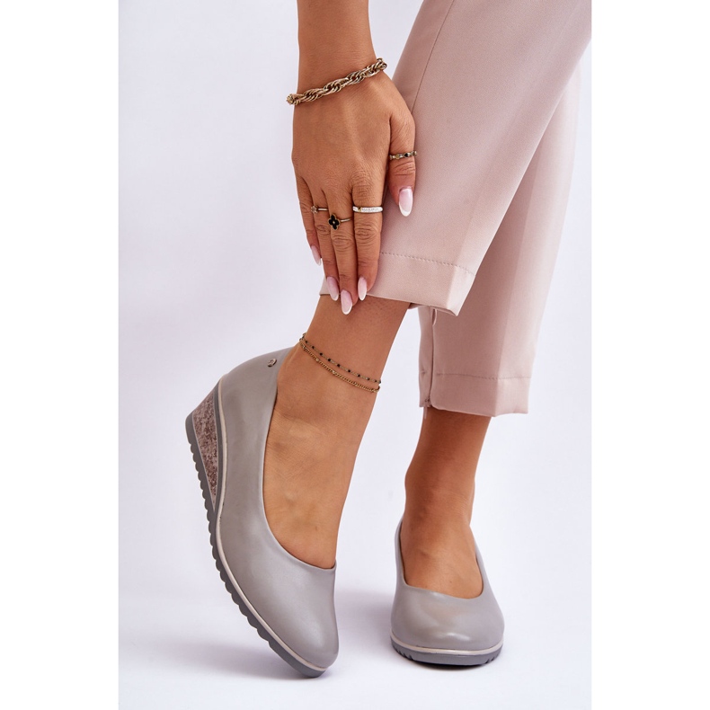 Vinceza Harmaa Graysenin klassiset kiilapumput 1