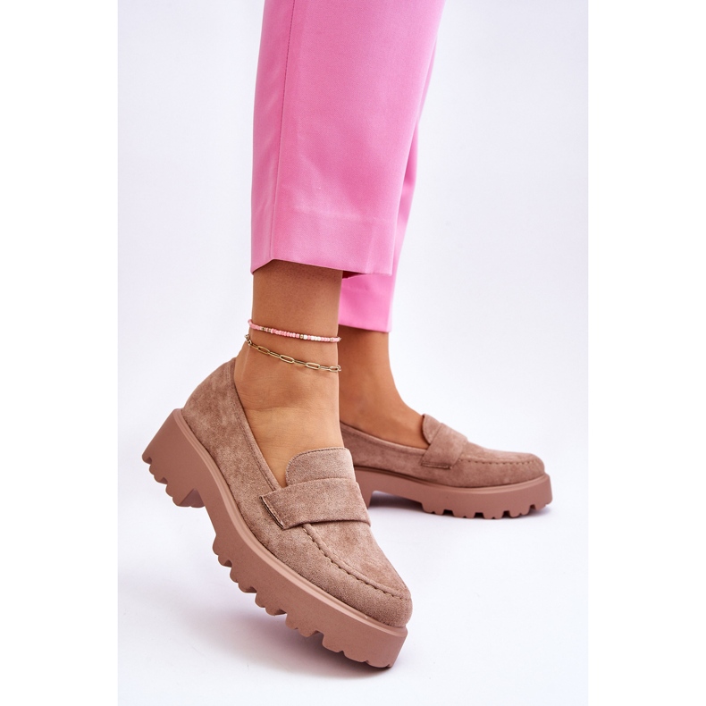 Vinceza Klassinen mokkanahka Loafers Beige Corrin 2