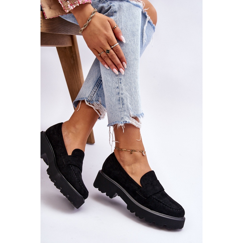 Vinceza Klassiset mokkanahkaiset loafers musta Corrin 2