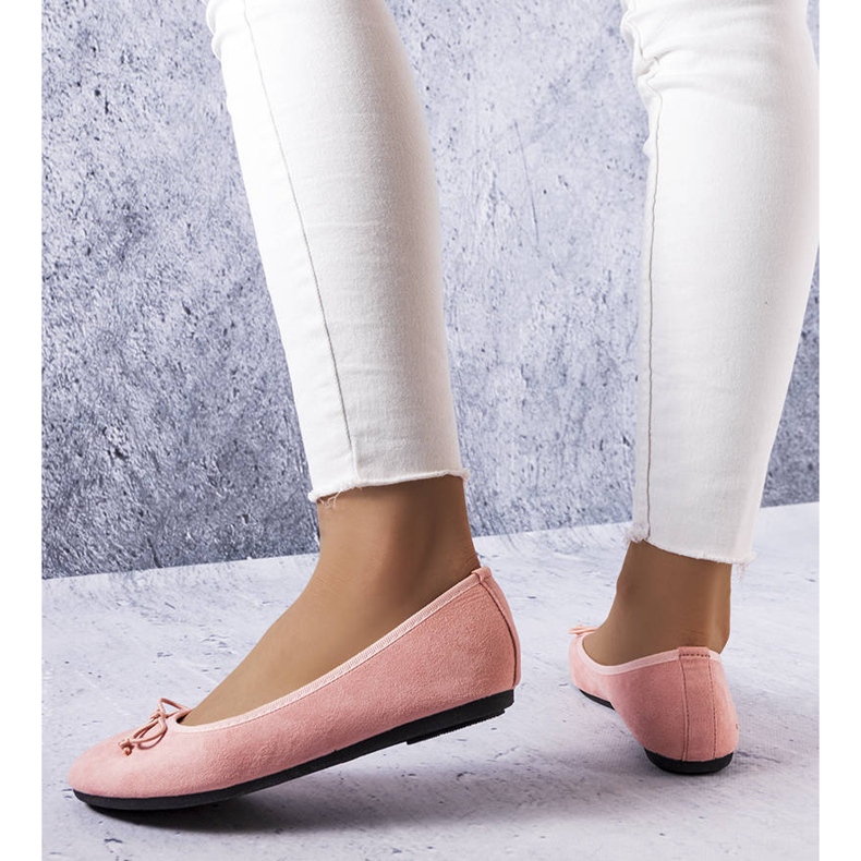 BM Vaaleanpunaiset balerinat Chandonnet-rusetilla vaaleanpunainen 1