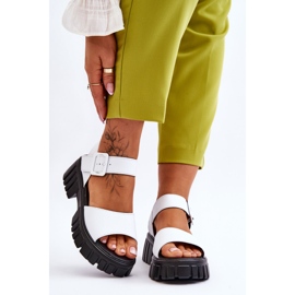 Vinceza Naisten Nahkasandaalit Valkoinen Dean 1