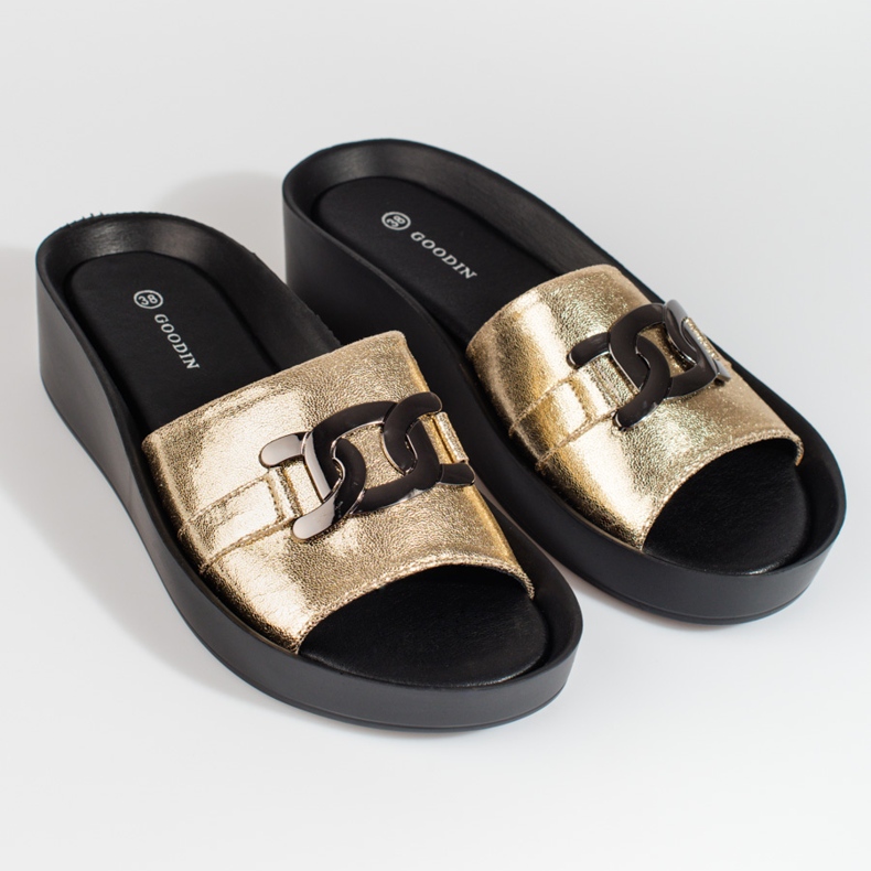 Naisten kultaiset Shelovet-tasotossut kultainen 1