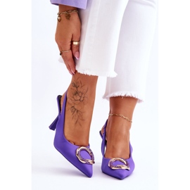 FS1 Muodikkaat pinssit koristeilla ja kuutiozirkonialla purppura Alexia violetti 1