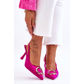 Muodikkaat Pinssit koristeilla ja zirkoneilla Fuksia Alexia vaaleanpunainen 1