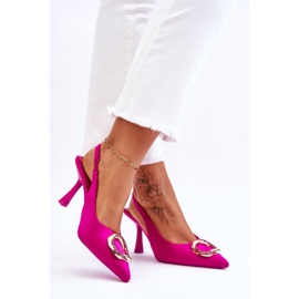 Muodikkaat Pinssit koristeilla ja zirkoneilla Fuksia Alexia vaaleanpunainen 2