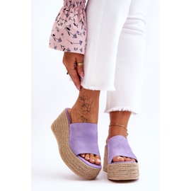 FS1 Naisten kiila- ja alustatossut, violetti Ysabel 1