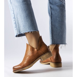 PA1 Lacomben ruskeat saappaat, joissa epäsäännöllinen päällinen 1