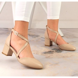 Korkokengät muodolliset sandaalit Sergio Leone W SK365C beige 2