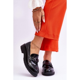 S.Barski Lakatut mokkasiinit mustalla Maura-koristeella 1