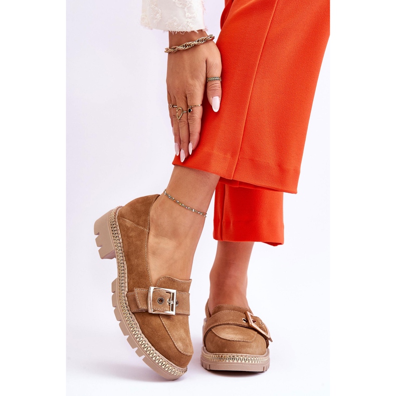 FILIPCZYK Muodikkaat tummanbeige mokkanahkaiset Loafers Eloisa 1
