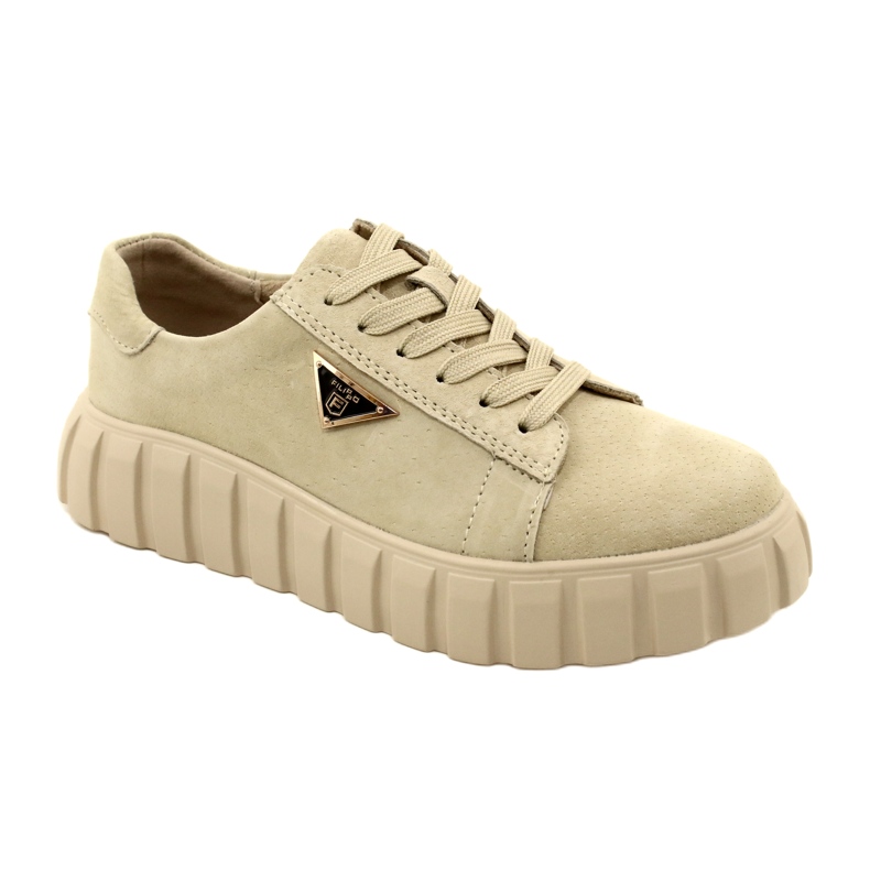 Filippo DP4138 mokkanahkaiset lenkkarit beige 1
