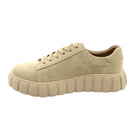 Filippo DP4138 mokkanahkaiset lenkkarit beige 2