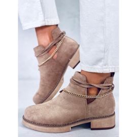 BM Keväällä leikatut Sienna Khaki -saappaat beige 2