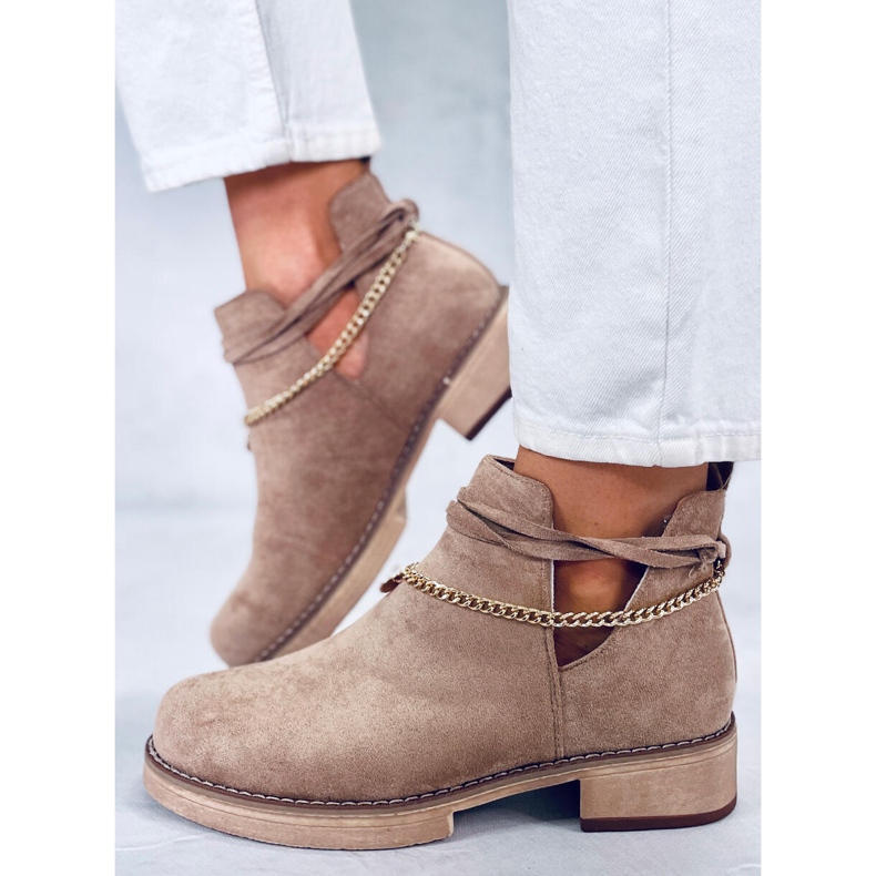 BM Keväällä leikatut Sienna Khaki -saappaat beige 2