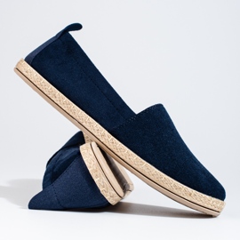 W. Potocki Naisten Potockin mokkanahkaiset espadrillit laivastonsininen sininen 2